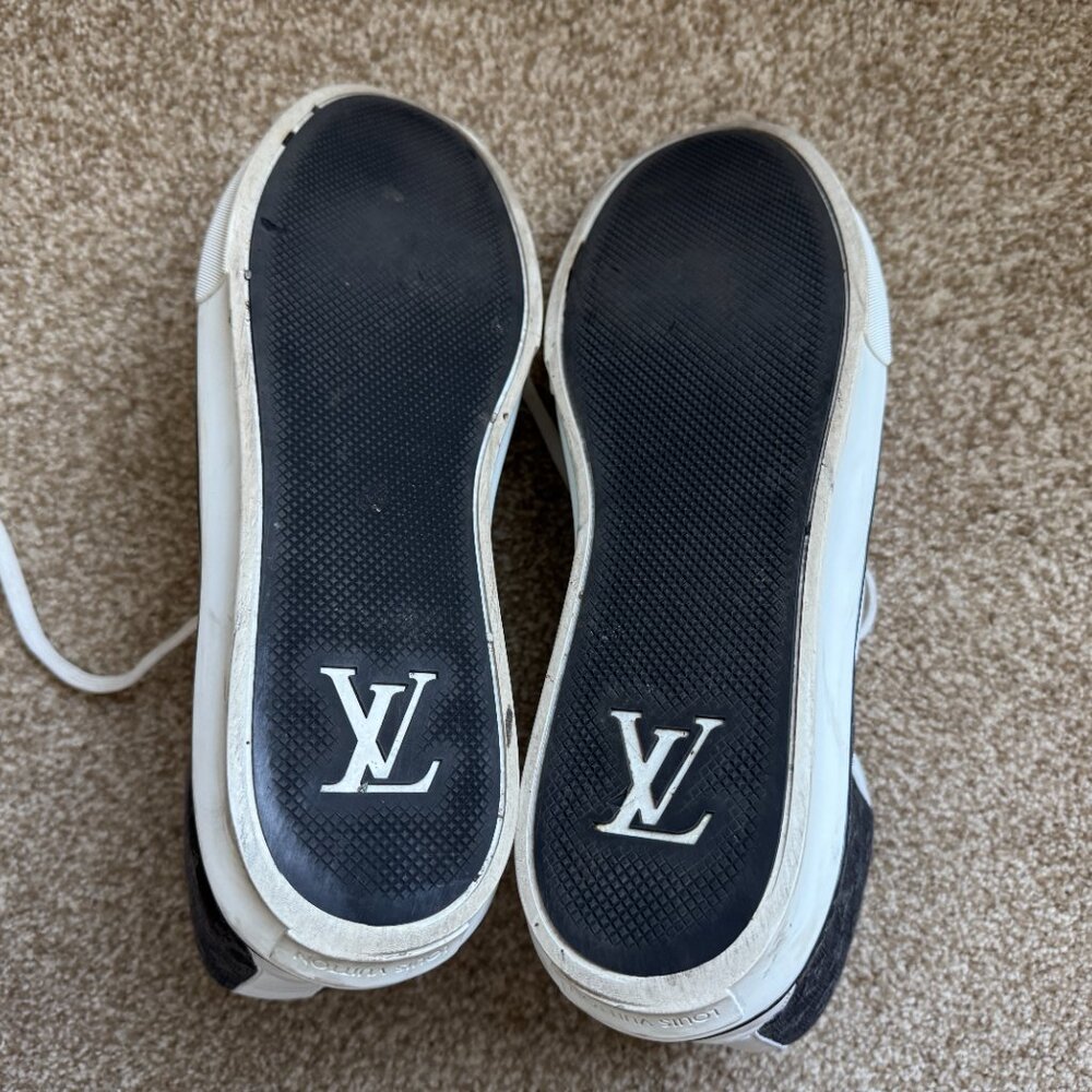 RARE Louis Vuitton Denim/Silver Skate Shoe Size 45 - Fits like US 12 - Picture 16 of 16